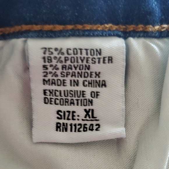 Blue Embellished Pencil Skirt for Work - Picture 5 of 7